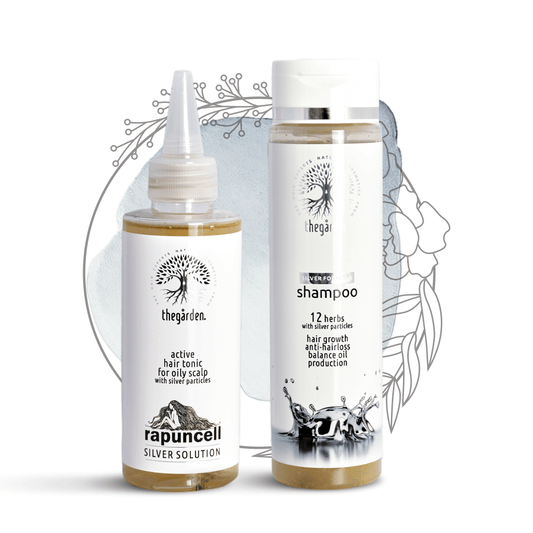 Zvýhodněný SILVER Basic Duo balíček (šampon a tonikum pro suché vlasy a rychle se mastící pokožku)
